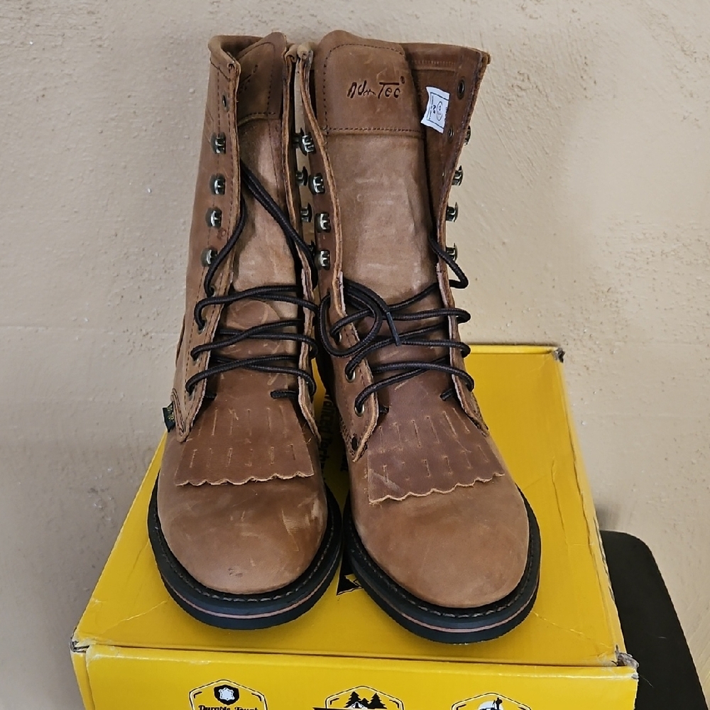 Men's Brown Lace-Up Boots -
